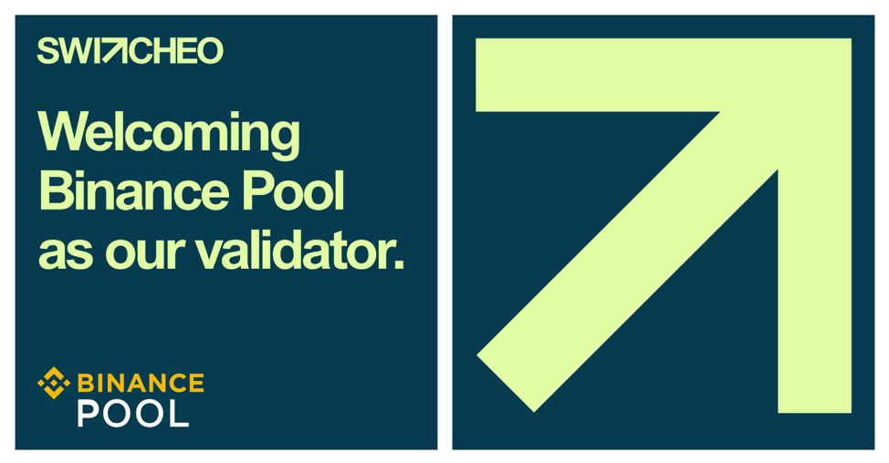 Binance Pool Supports Switcheo TradeHub as a Validator