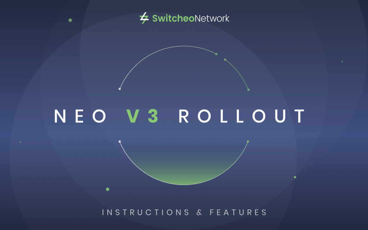 Switcheo Exchange — NEO V3 Rollout!