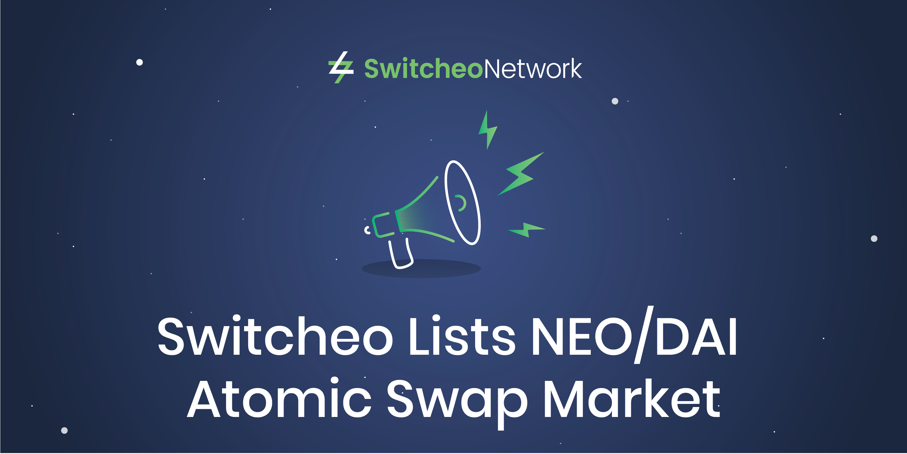 Switcheo Lists NEO/DAI Atomic Swap Market