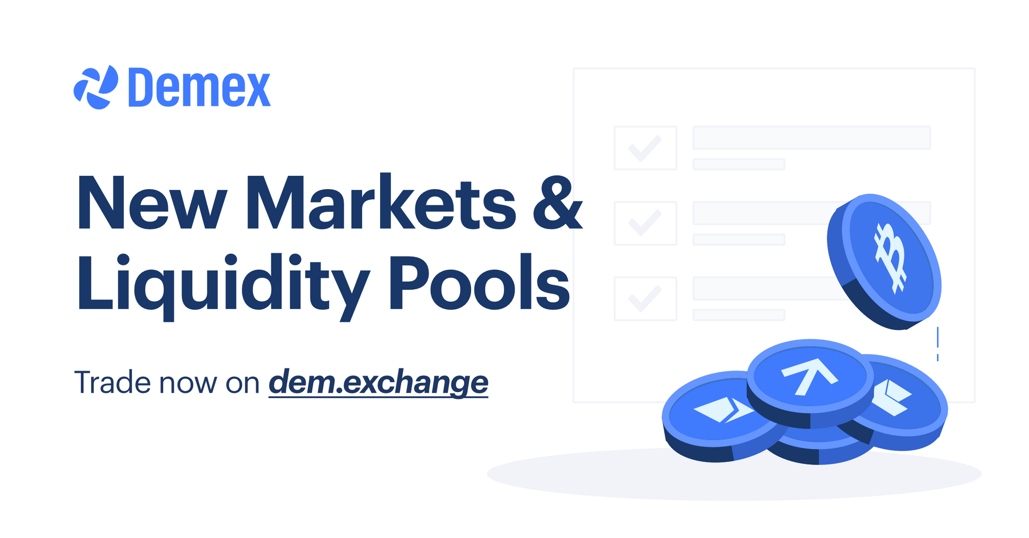 Demex Adds 5 New Liquidity Pools & Spot Markets!