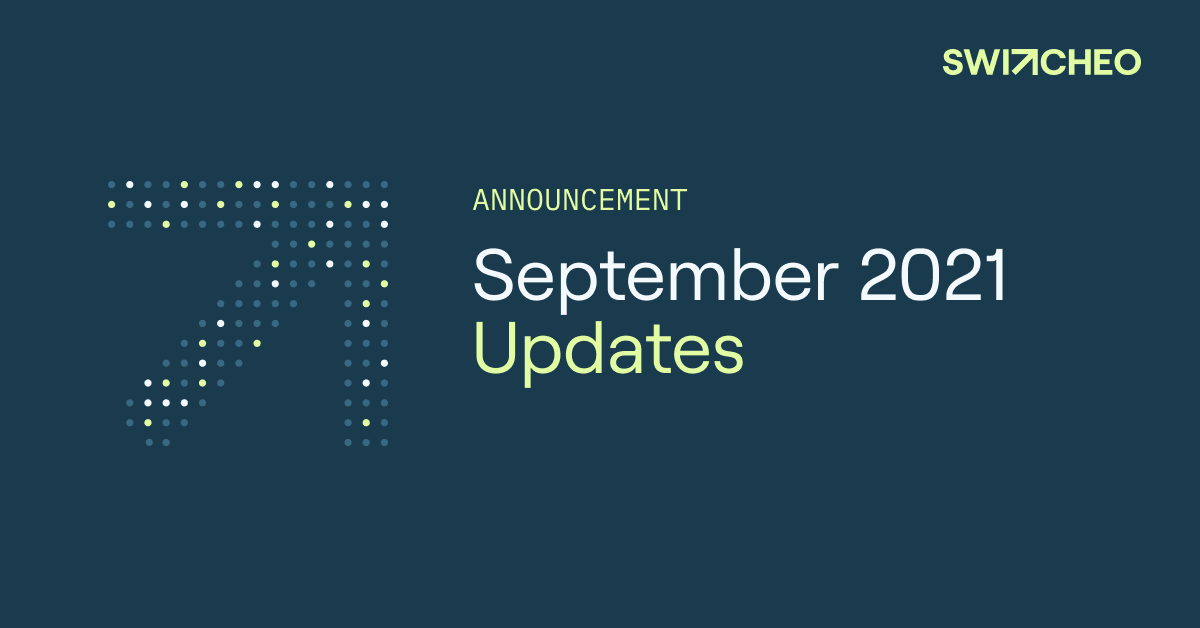 September 2021 Updates