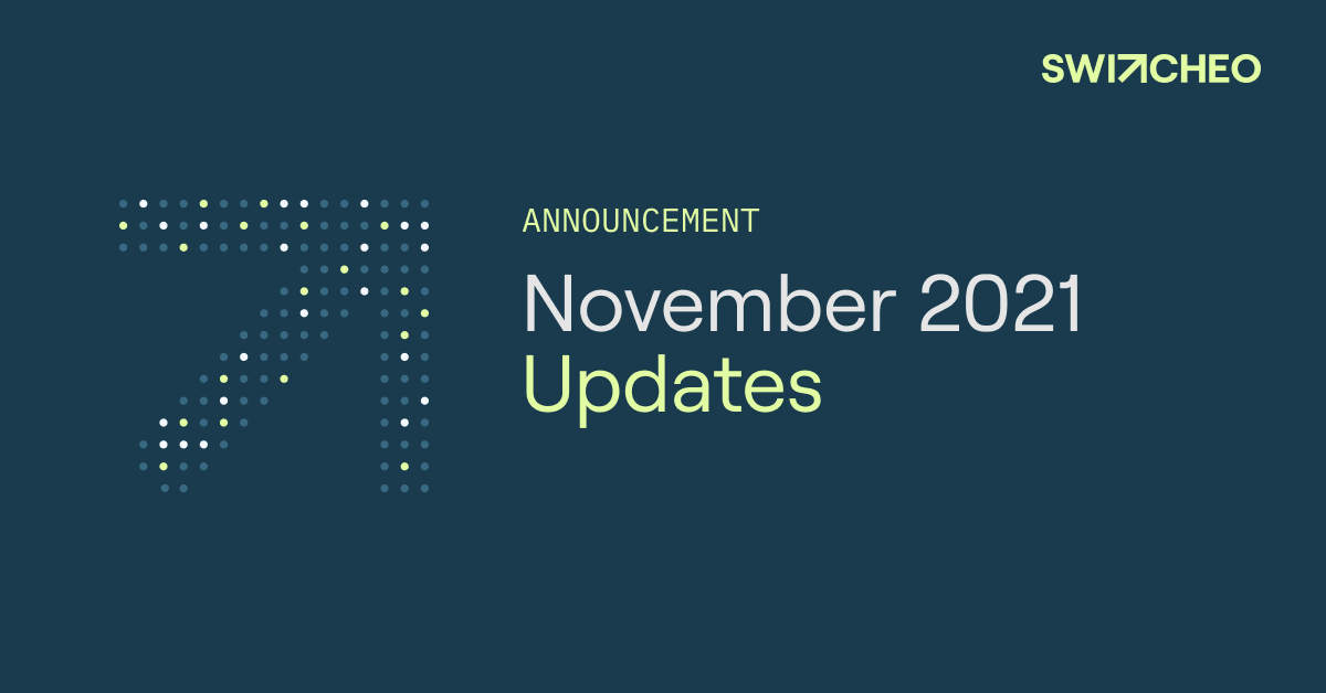 November 2021 Updates