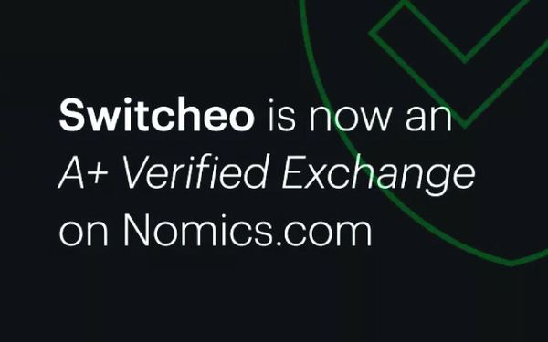 [Review] Switcheo Is Named an “A+ Verified Exchange” by Nomics