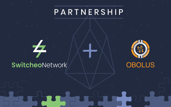 Switcheo Announces Strategic Partnership with Obolus to Launch an EOS DEX