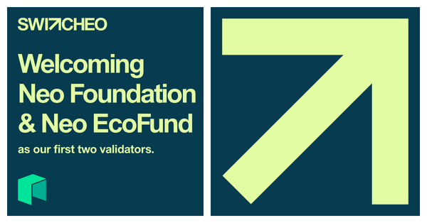Neo Foundation & Neo EcoFund Supports Switcheo TradeHub as Validators