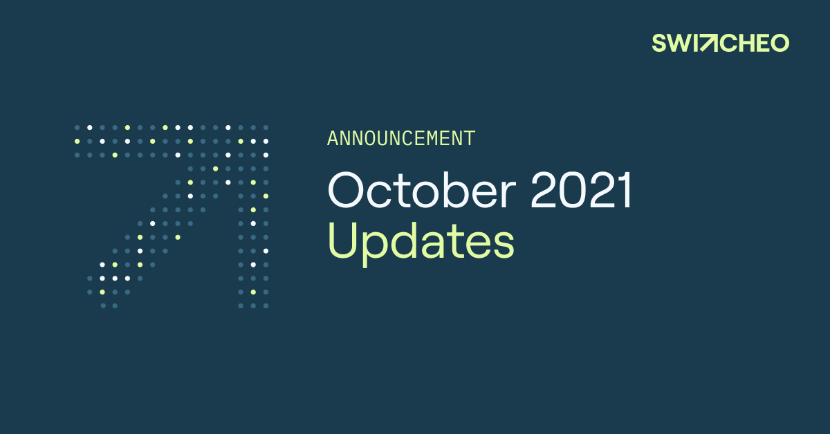 October 2021 Updates